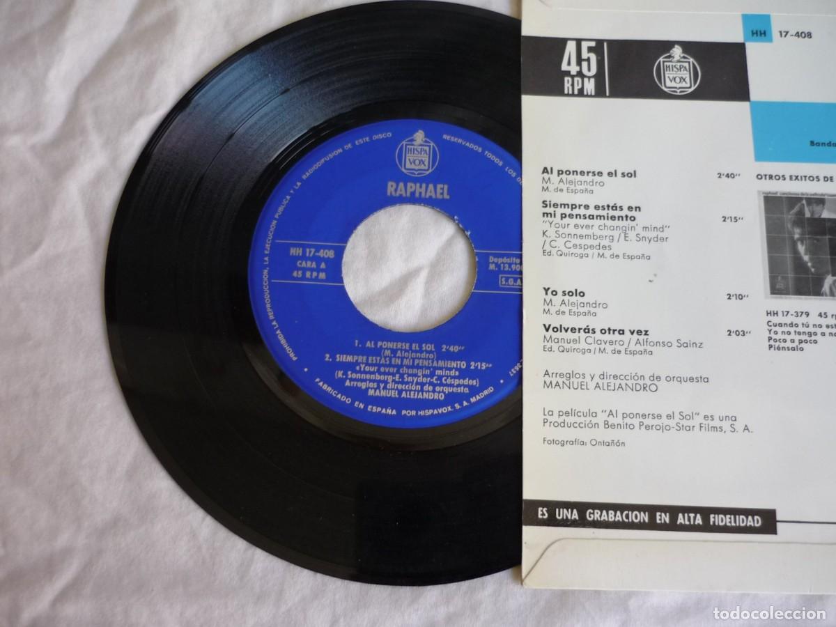 Discos de vinilo: 5 EPs + 1 single de Raphael - Foto 12
