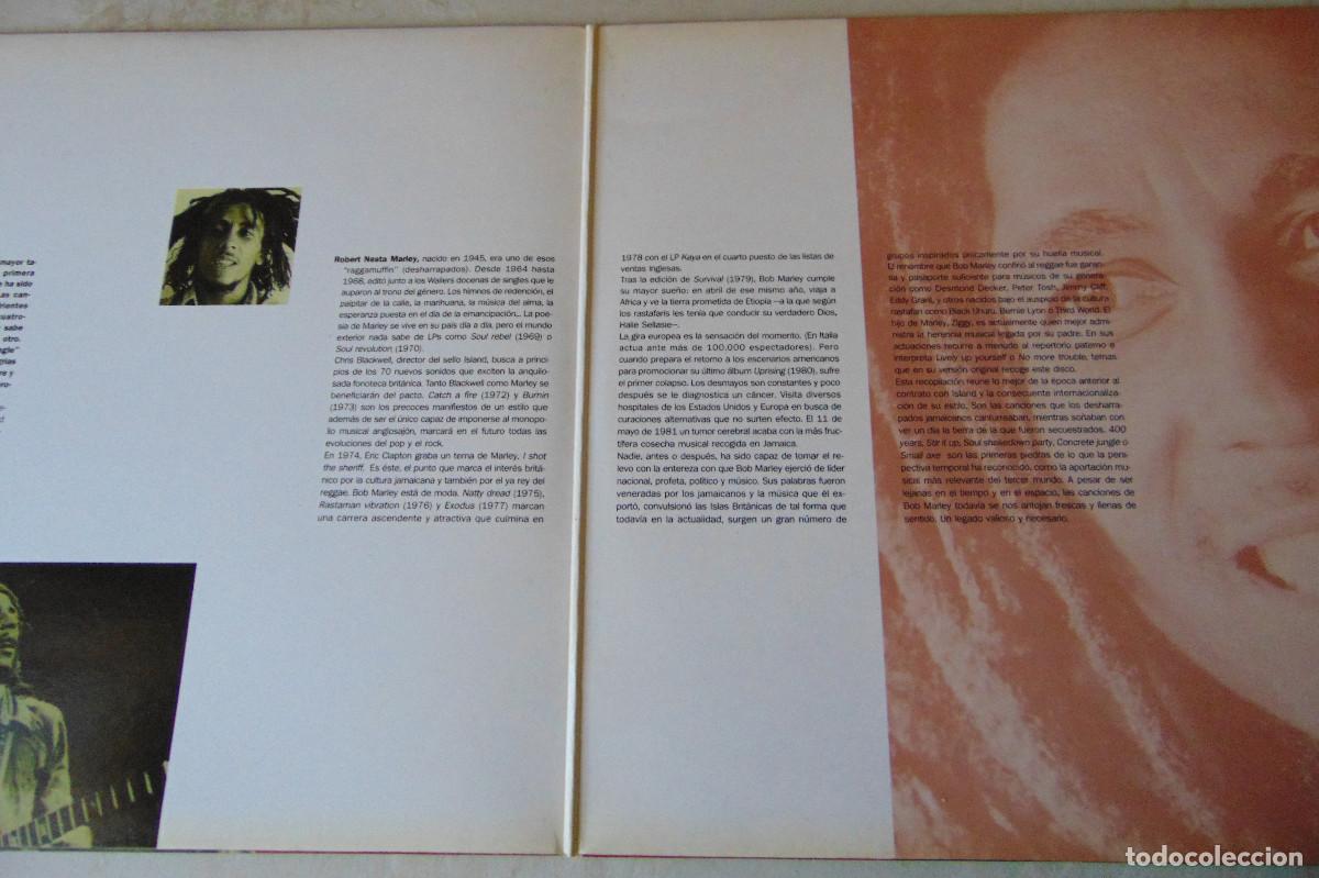 Discos de vinilo: BOB MARLEY - DOBLE LP CIRCULO DE LECTORES - PORTADA GATEFOLD - Foto 6