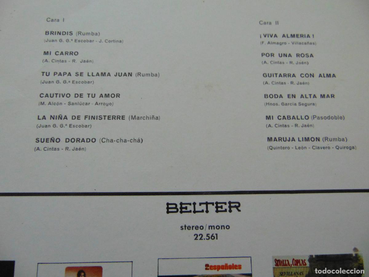 Discos de vinilo: MANOLO ESCOBAR - LP BELTER 1971 - - Foto 3