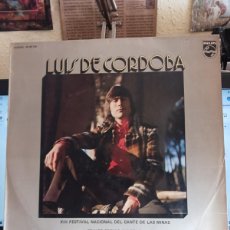 Discos de vinilo: LUIS DE CORDOBA / XIII FESTIVAL NACIONAL DEL CANTE DE LAS MINAS (LP PHILIPS 1974)