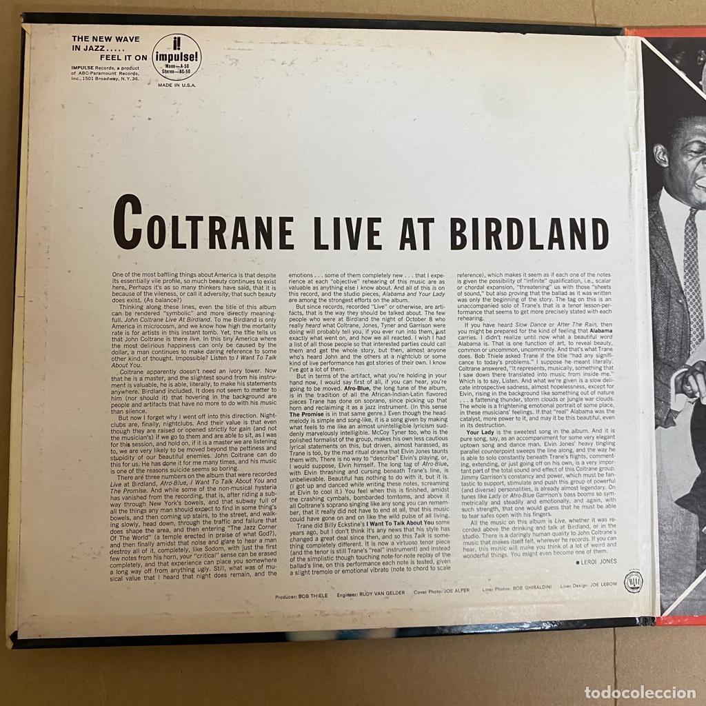 Discos de vinilo: Coltrane* &ndash; Live At Birdland - Foto 3