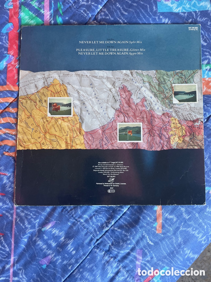 Discos de vinilo: Depeche Mode - Never let me down Again / Vinilo color naranja - Foto 2