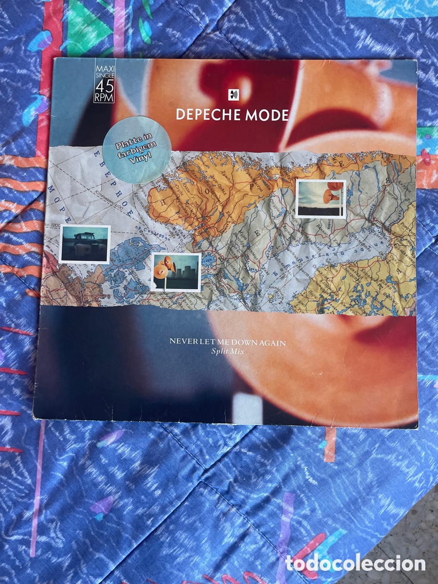 Discos de vinilo: Depeche Mode - Never let me down Again / Vinilo color naranja - Foto 1