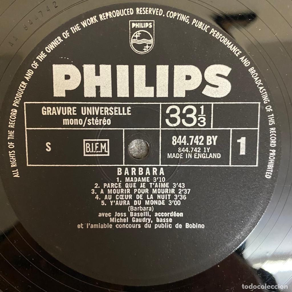 Discos de vinilo: Barbara (5) &ndash; Bobino 1967 - Foto 3