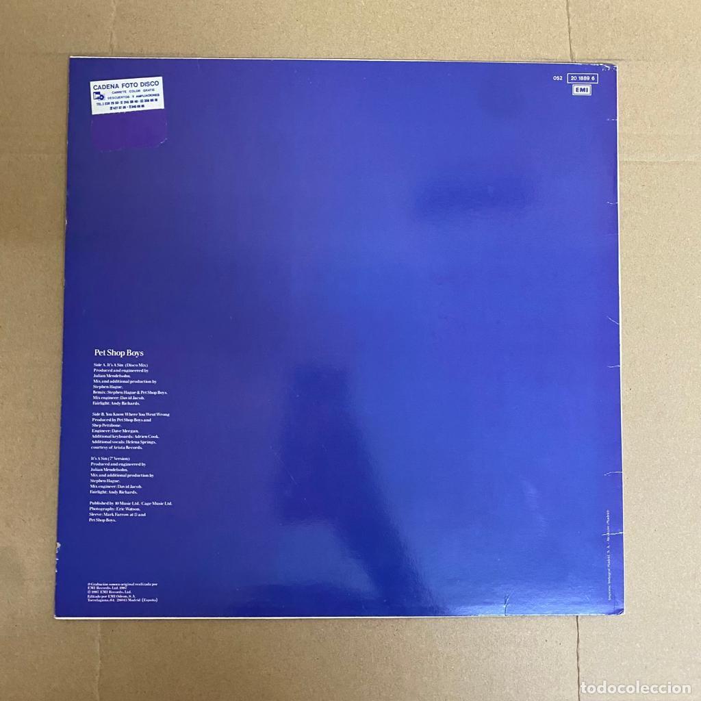 Discos de vinilo: Pet Shop Boys &ndash; Its A Sin - Foto 2