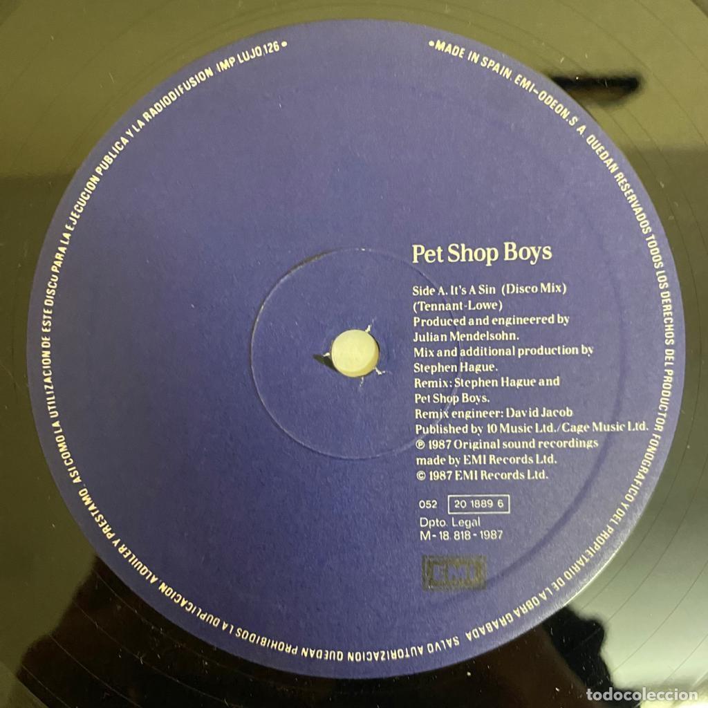 Discos de vinilo: Pet Shop Boys &ndash; Its A Sin - Foto 3