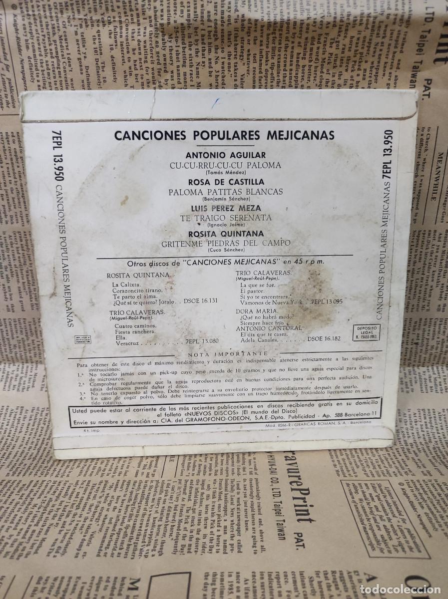 Discos de vinilo: Various &ndash; Canciones Populares Mejicanas - Foto 2