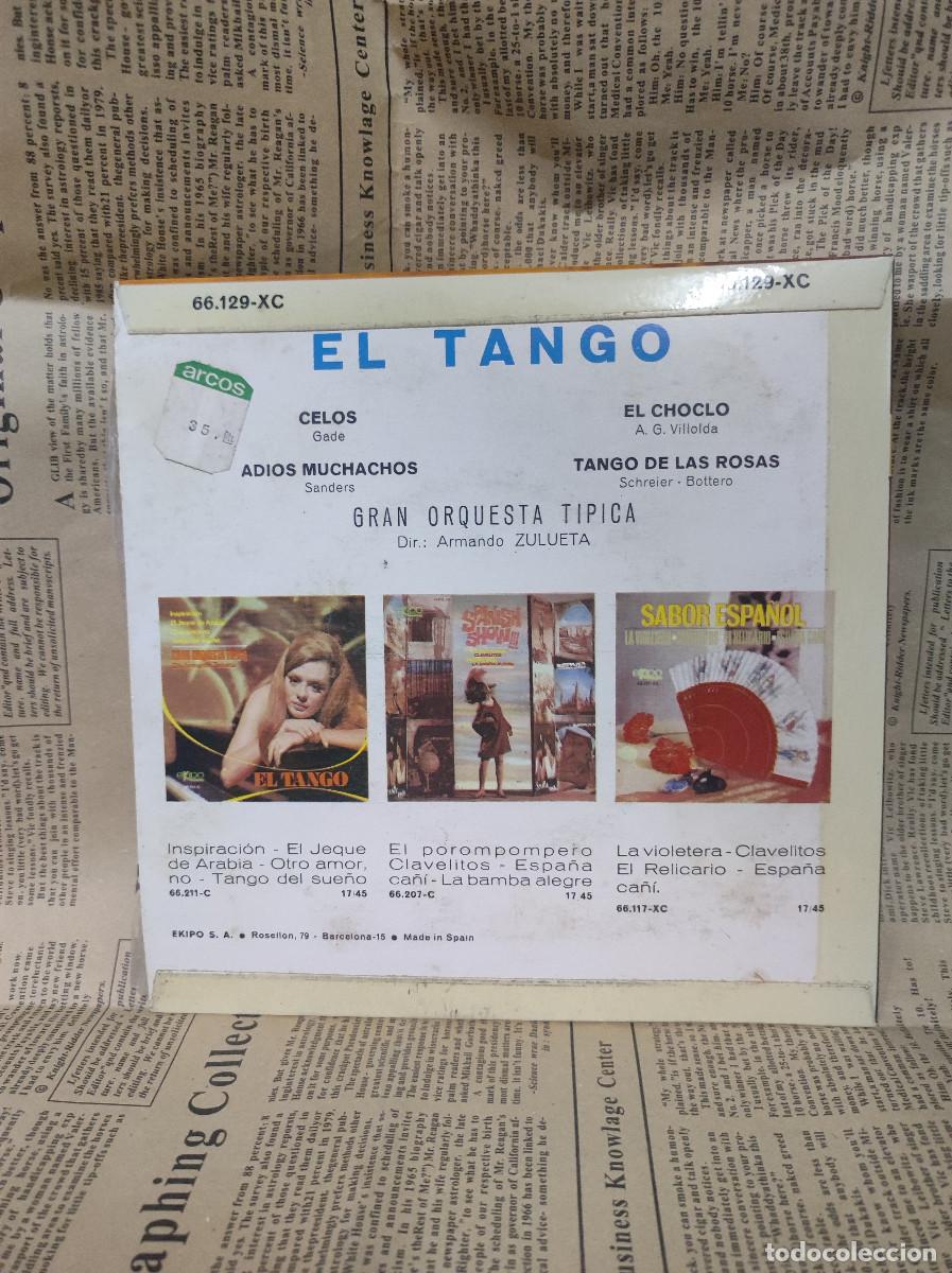 Discos de vinilo: EL TANGO CELOS ADIOS MUCHACHOS - Foto 2