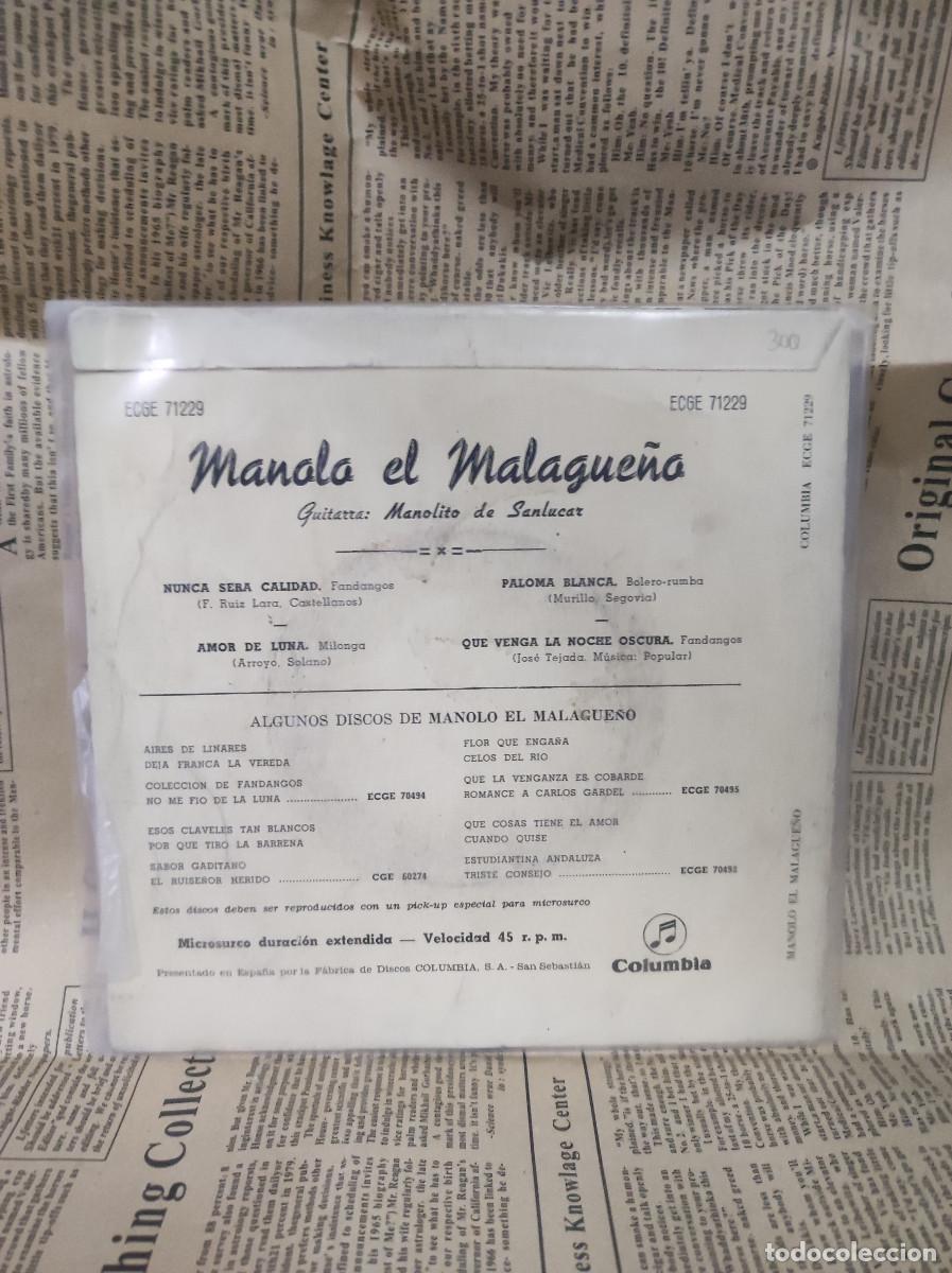 Discos de vinilo: MANOLO EL MALAGUE&Ntilde;O - Foto 2