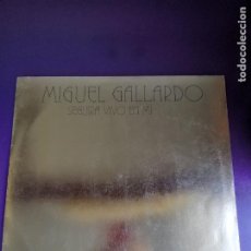 Discos de vinilo: MIGUEL GALLARDO ‎– SEGUIRÁ VIVO EN MÍ - MAXI SINGLE ARIOLA 1980 - PROMO, VINILO BLANCO LIMITADO