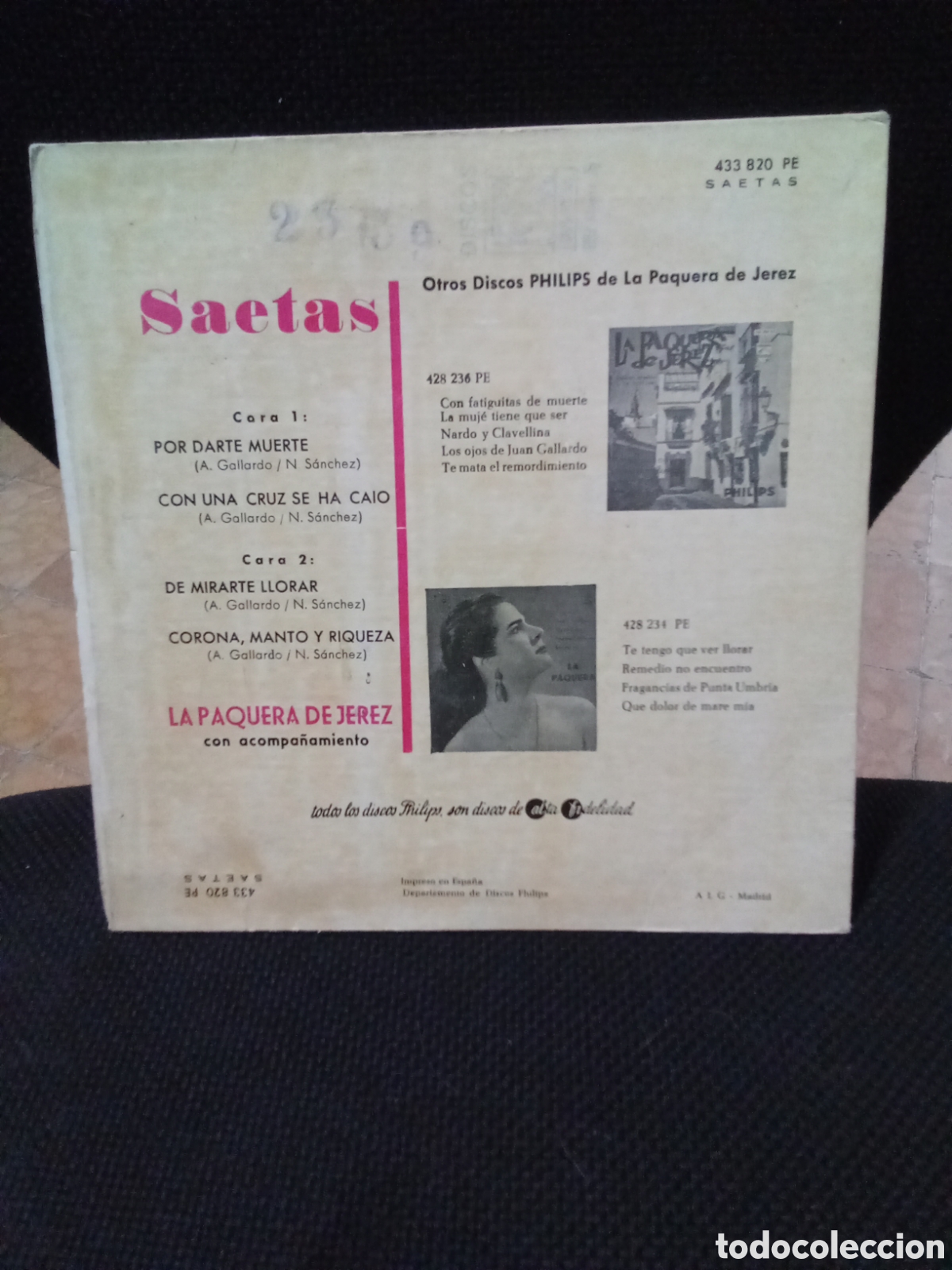 Discos de vinilo: La Paquera de Jerez - Foto 2