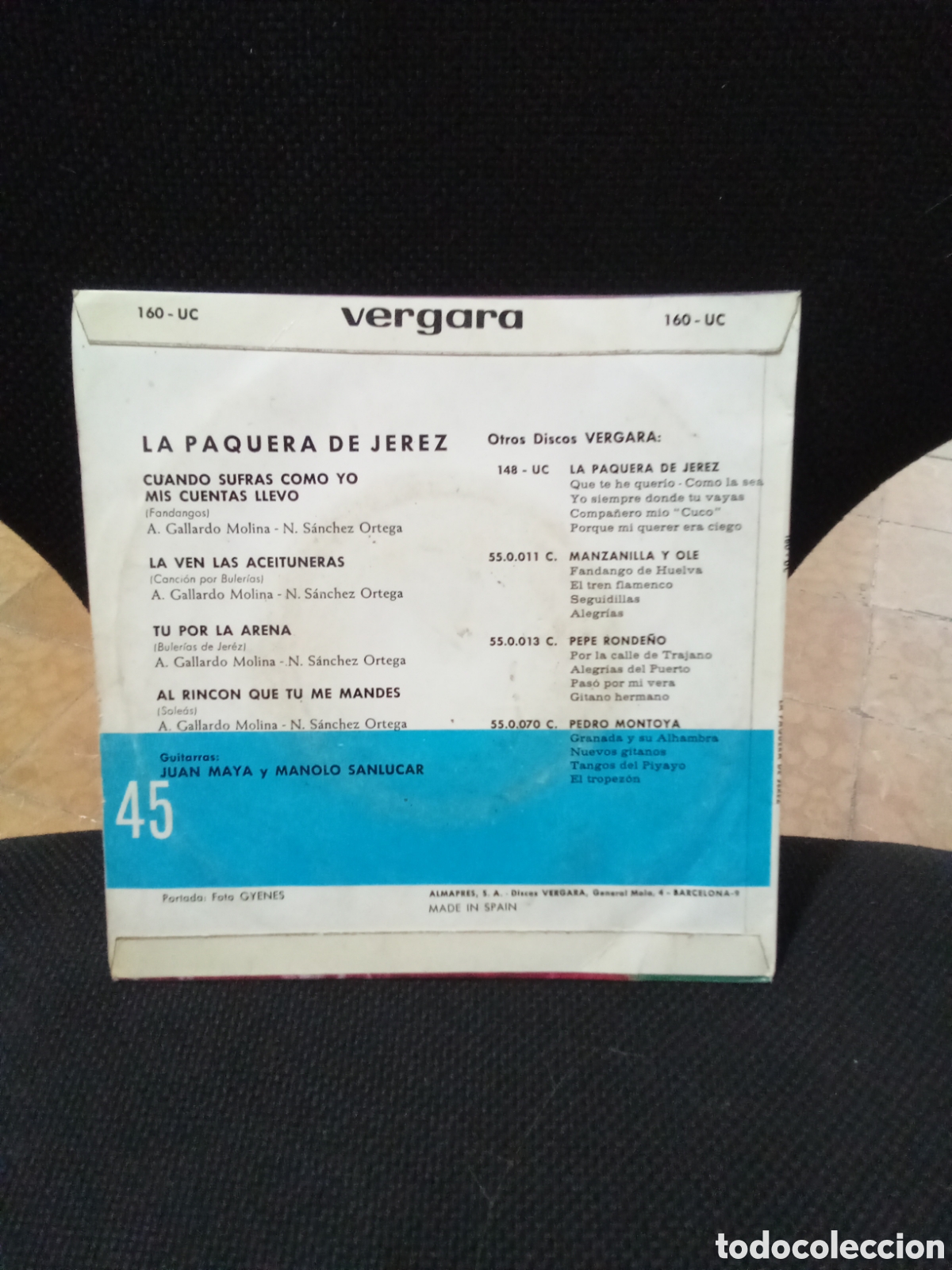 Discos de vinilo: La Paquera de Jerez - Foto 2