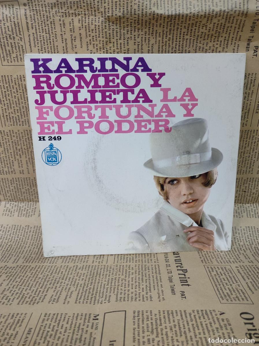 Discos de vinilo: Karina &ndash; Romeo Y Julieta / La Fortuna Y El Poder - Foto 2