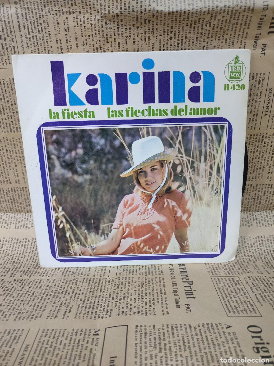 Discos de vinilo: Karina &ndash; Las Flechas Del Amor / La Fiesta - Foto 1