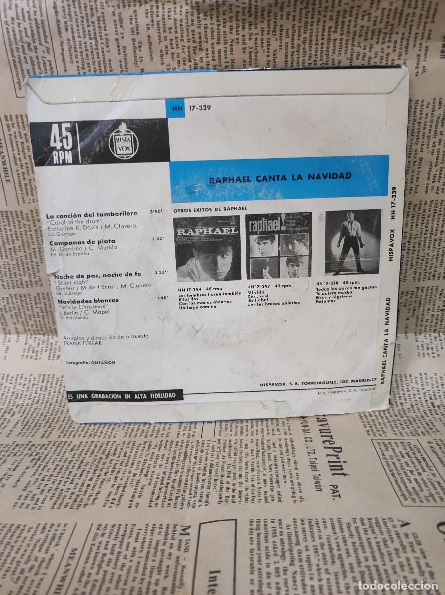 Discos de vinilo: Raphael &ndash; Raphael Canta La Navidad - Foto 2