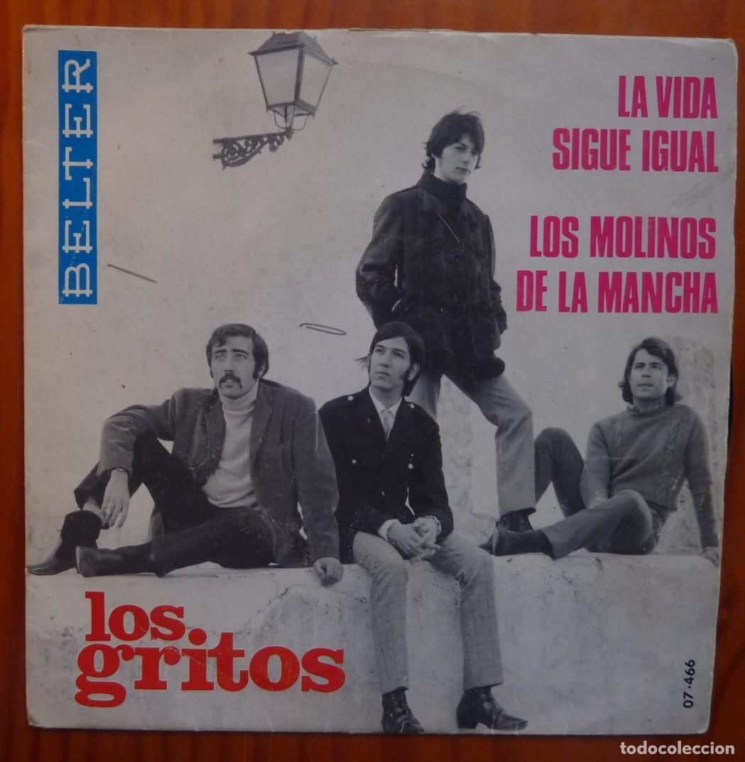 Discos de vinilo: LOS GRITOS / LA VIDA SIGUE IGUAL / 1968 / SINGLE - Foto 1