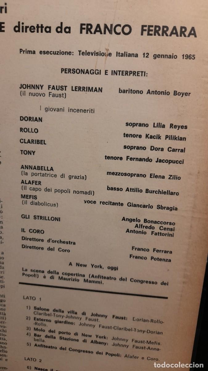 Discos de vinilo: LP FAUST A MANHATTAN ( OPERA MODERNA DE MARIO NASCIMBENE ) - Foto 5