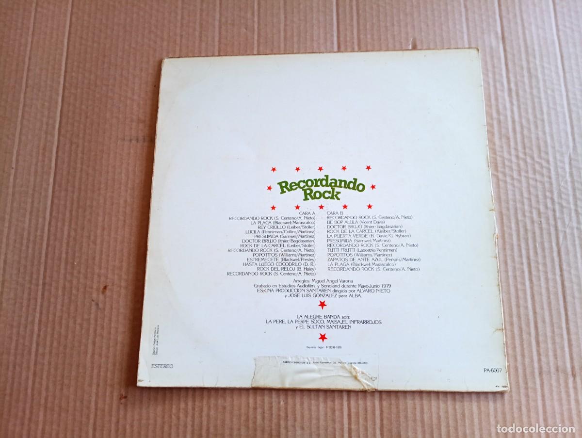 Discos de vinilo: LA ALEGRE BANDA - RECORDANDO ROCK LP 1979 - Foto 7