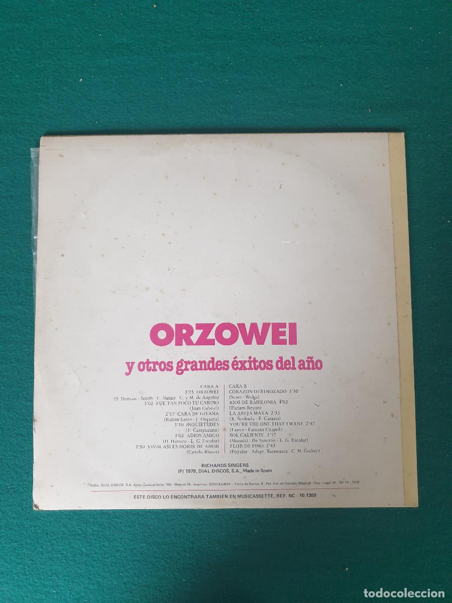 Discos de vinilo: Orzowei Grandes &eacute;xitos del a&ntilde;o - Foto 2