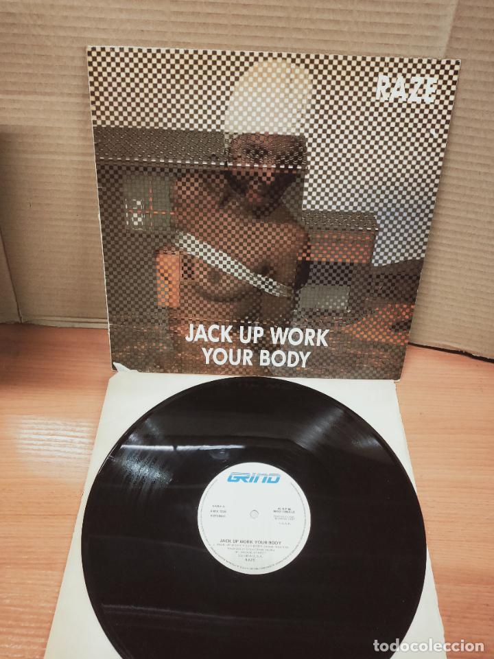 Discos de vinilo: RAZE - JACK UP WORK YOUR BODY - MAXI DE 1987 - Foto 1