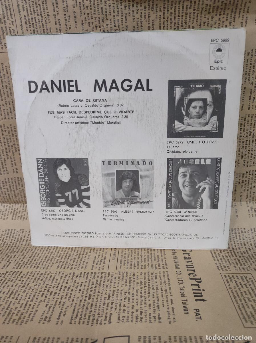 Discos de vinilo: Daniel Magal &ndash; Cara De Gitana - Foto 2