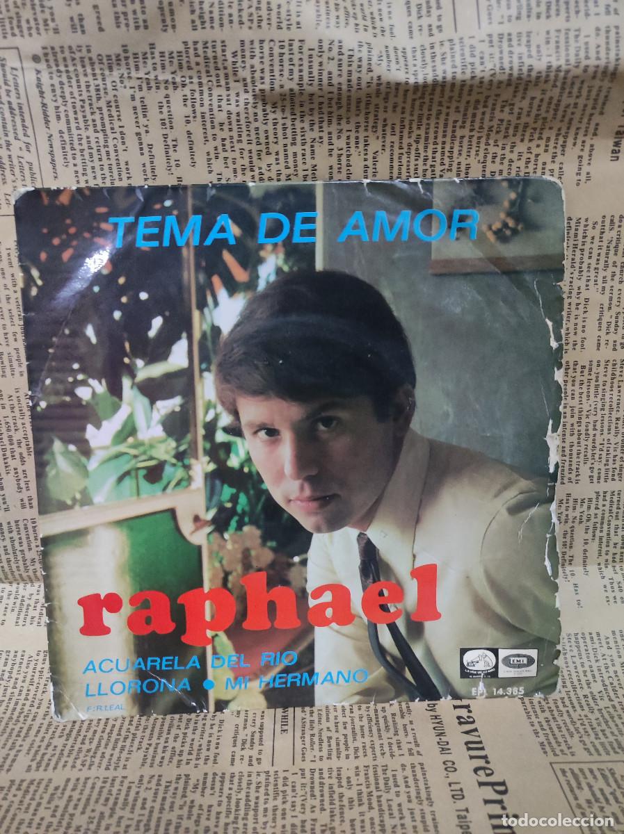 Discos de vinilo: Raphael &ndash; Tema De Amor - Foto 1