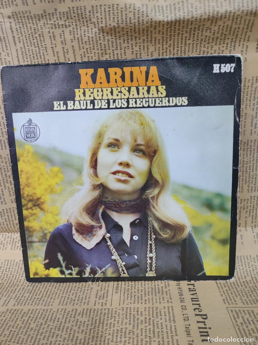 Discos de vinilo: Karina &ndash; Regresar&aacute;s / El Baul De Los Recuerdos - Foto 1