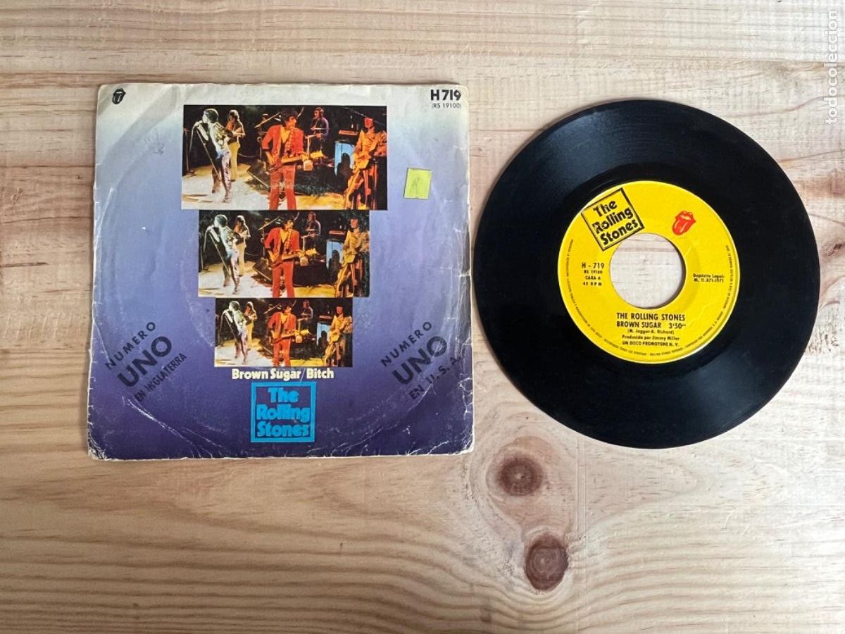 Discos de vinilo: Ik39. DISCO VINILO ROLLING STONES BROWN SUGAR / BITCH - Foto 1