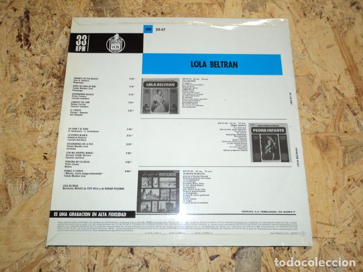 Discos de vinilo: LOLA BELTRAN - S/T (SPAIN 1966) - Foto 2