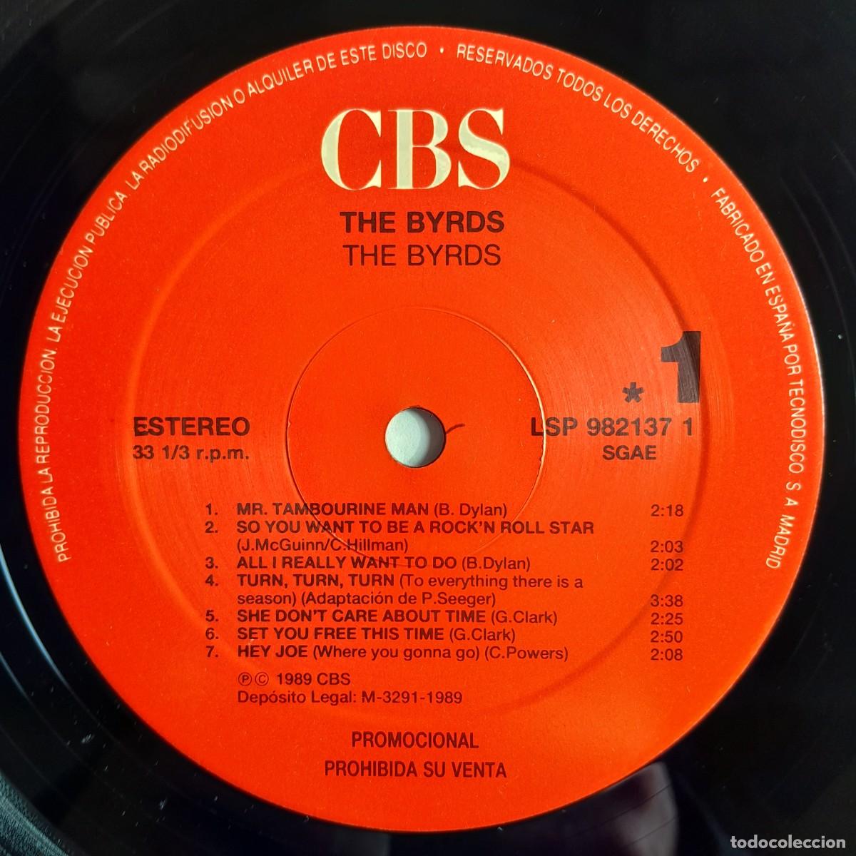 Discos de vinilo: THE BYRDS : THE BYRDS [CBS - ESP 1989] LP/COMP - Foto 3
