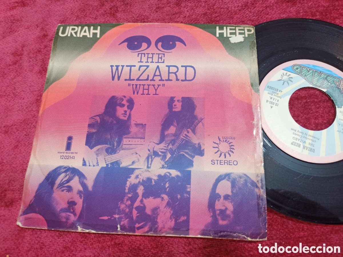 Discos de vinilo: Uriah Heep wizard single - Foto 1