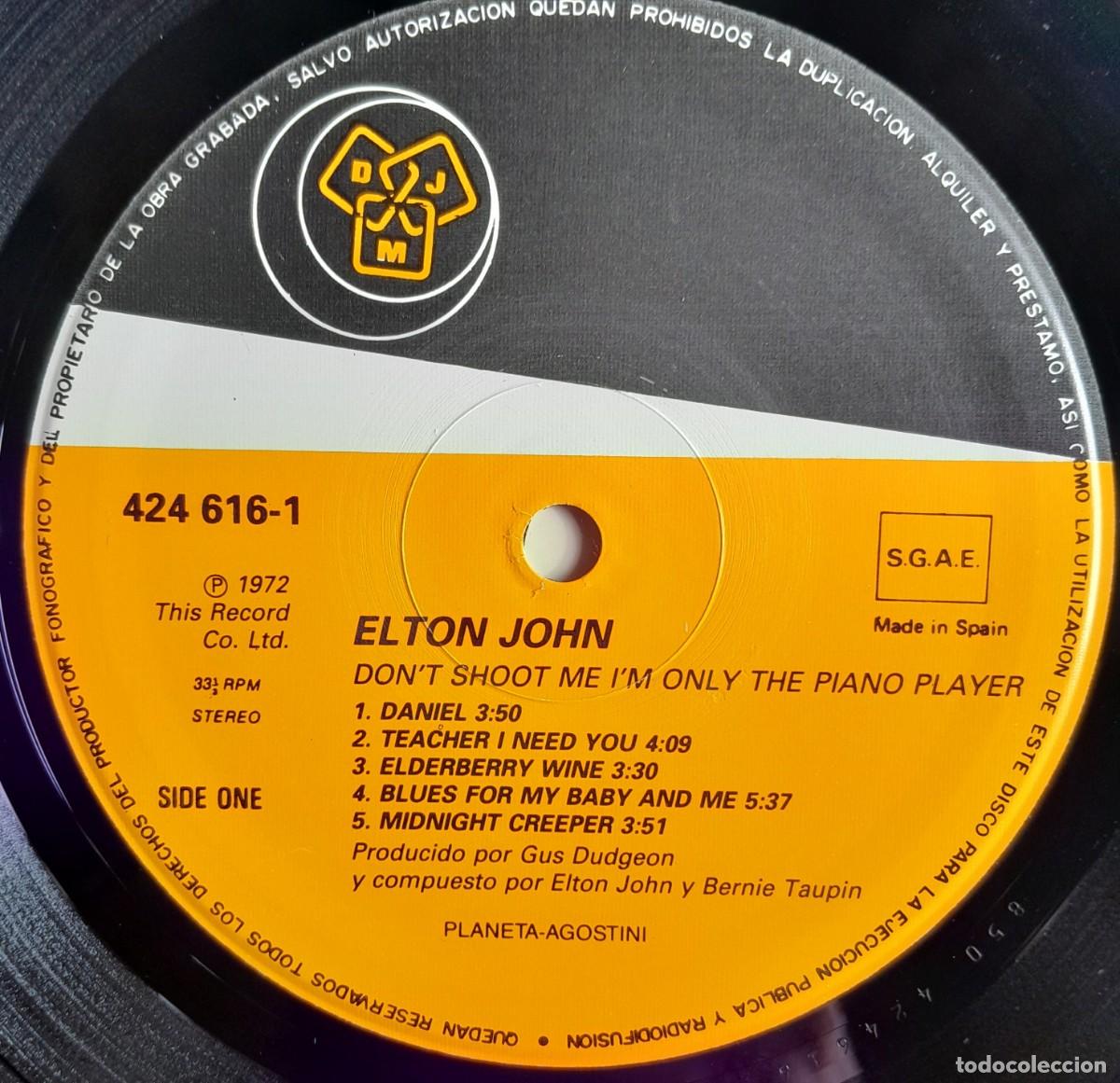 Discos de vinilo: ELTON JOHN : DONT SHOOT ME [DJM - ESP 1990] LP - Foto 3
