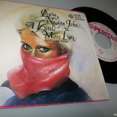 Discos de vinilo: OLIVIA NEWTON-JOHN - A LITTLE MORE LOVE+BORROWED TIME..SINGLE DE ED. HUNGARA - UNICO .RARO DE 1979 -