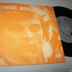Discos de vinilo: MIGUEL BOSE - ES TAN FACIL + SOY - 1977 - SU 2º HIT CON SU DEBUT..SINGLE DE CHILE - CAMILO SESTO