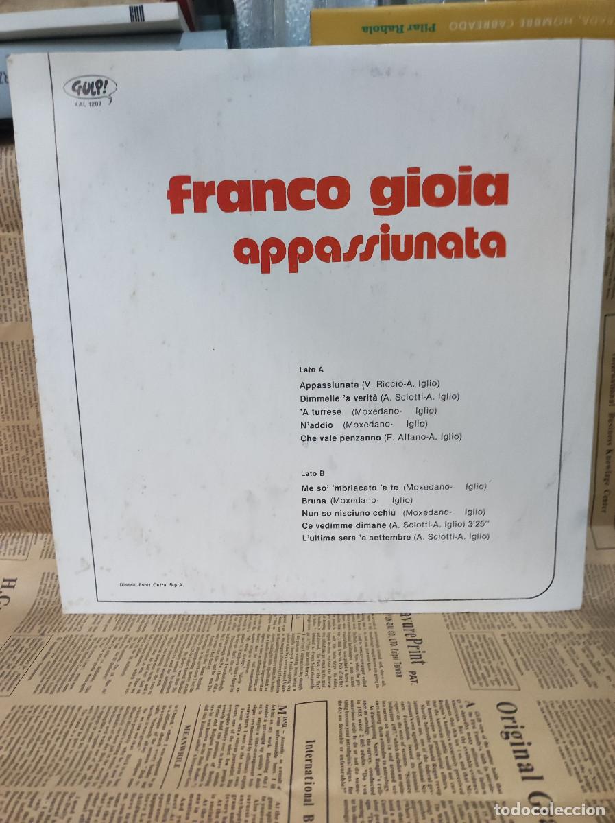 Discos de vinilo: Franco Gioia &ndash; Appasiunata - Foto 2