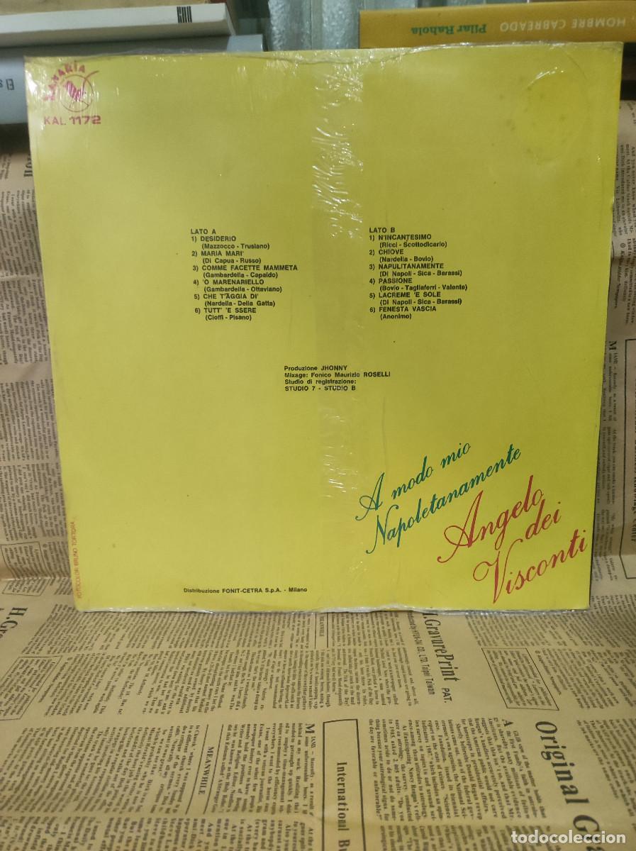 Discos de vinilo: Angelo Dei Visconti &ndash; A Modo Mio Napoletanamente - Foto 2