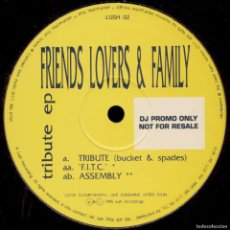 Discos de vinilo: TRIBUTE EP (12” MAXI) - FRIENDS LOVERS & FAMILY