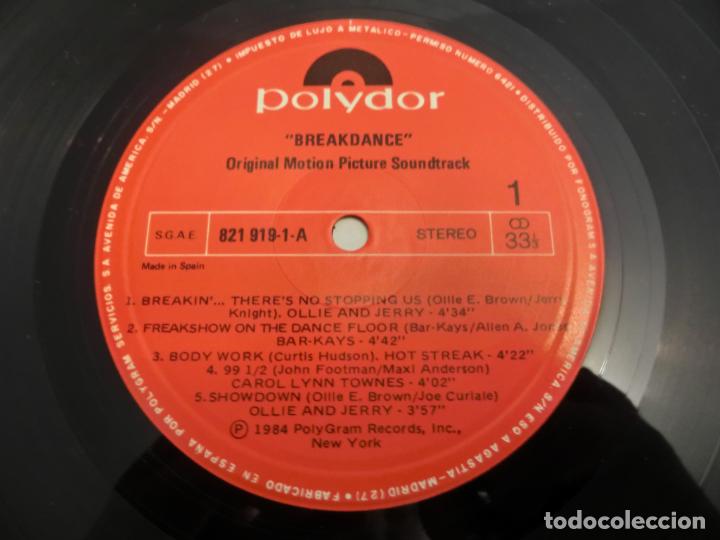 Discos de vinilo: BREAKDANCE - ORIGINAL MOTION PICTURE SOUNDTRACK - Foto 3
