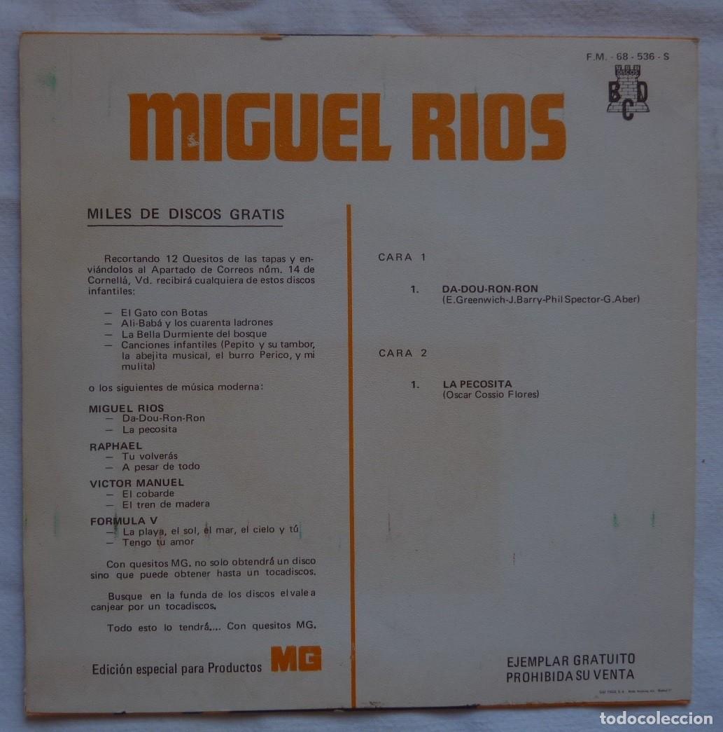 Discos de vinilo: MIGUEL RIOS Y LOS RELAMPAGOS // DA-DOU-RON-RON // 1970 // SINGLE - Foto 2