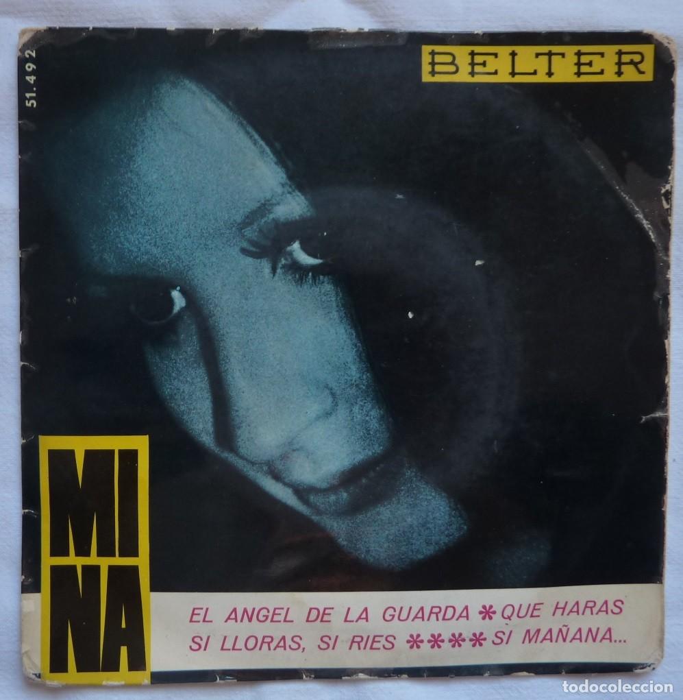 Discos de vinilo: MINA // EL ANGEL DE LA GUARDA+3 // 1965 // EP - Foto 1