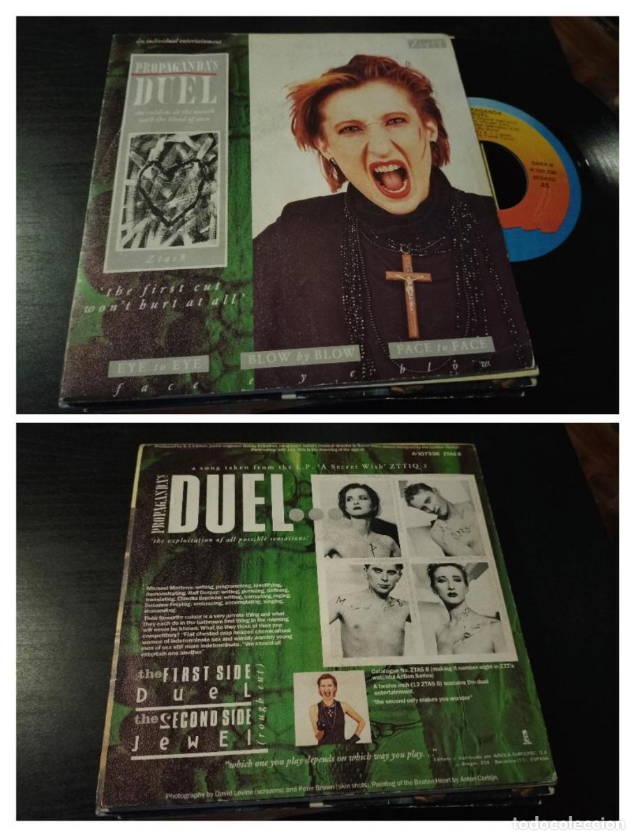 Discos de vinilo: PROPAGANDA - DUEL 7&rdquo; SINGLE ISLAND 1985 SYNTH POP - Foto 1