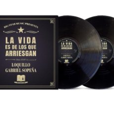 Discos de vinilo: LOQUILLO & GABRIEL SOPEÑA, LA VIDA ES DE LOS QUE ARRIESGAN, DOBLE LP, NUEVO.