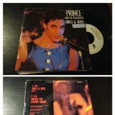 Discos de vinilo: PRINCE AND THE REVOLUTION - GIRLS & BOYS 7” SINGLE - PAISLEY 1986 FUNK