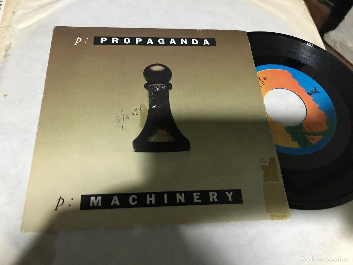 Discos de vinilo: PROPAGANDA - MACHINERY 7&rdquo; SINGLE ISLAND 1985 SYNTH POP - Foto 1