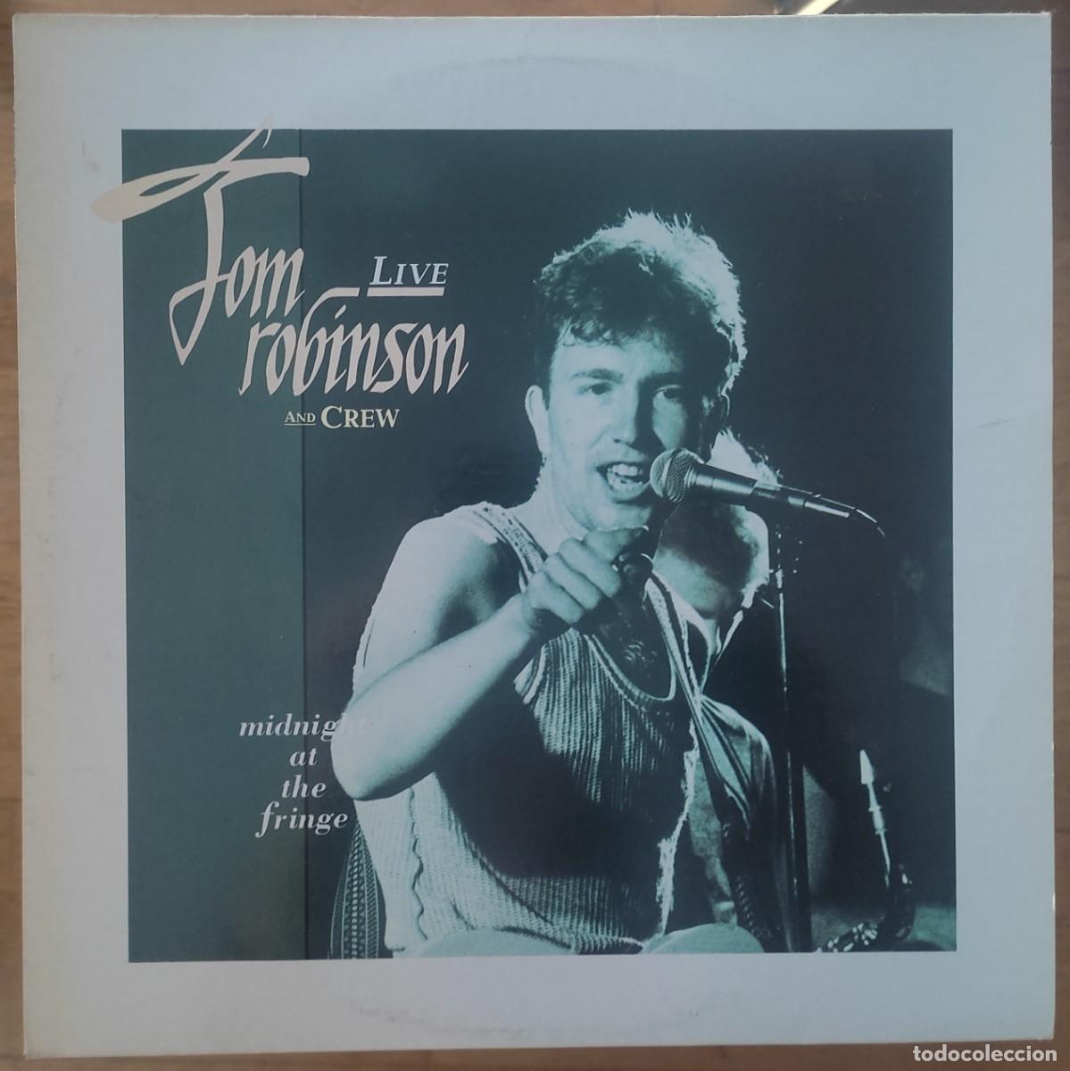 Discos de vinilo: TOM ROBINSON AND CREW - LIVE - MIDNIGHT AT THE FRINGE 1983 LP 1987 DOJO RECORDS - GAY POWER