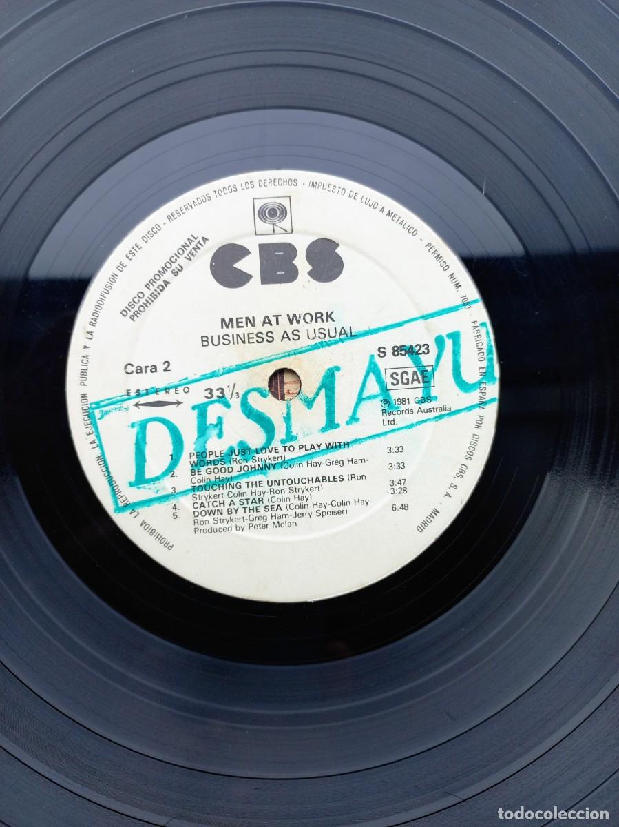 Discos de vinilo: Lp Men At Work promocional Espa&ntilde;a 1981 - Foto 9
