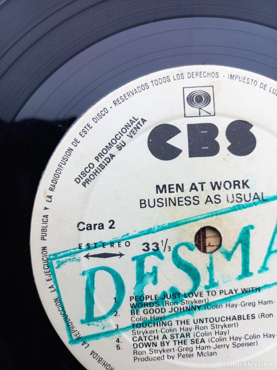 Discos de vinilo: Lp Men At Work promocional Espa&ntilde;a 1981 - Foto 10