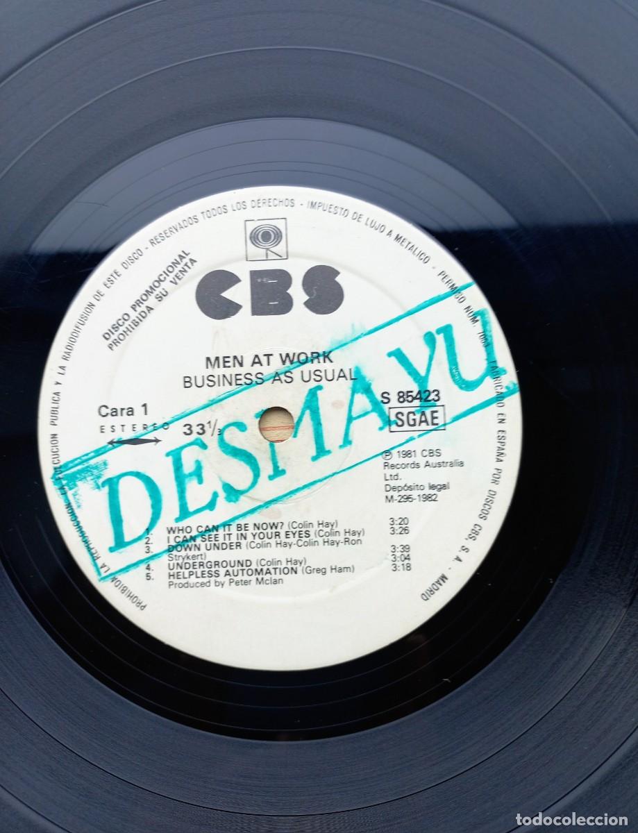 Discos de vinilo: Lp Men At Work promocional Espa&ntilde;a 1981 - Foto 12