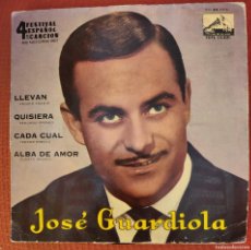 Discos de vinilo: JOSE GUARDIOLA EP SELLO LA VOZ DE SU AMO EDITADO EN ESPAÑA AÑO 1962...