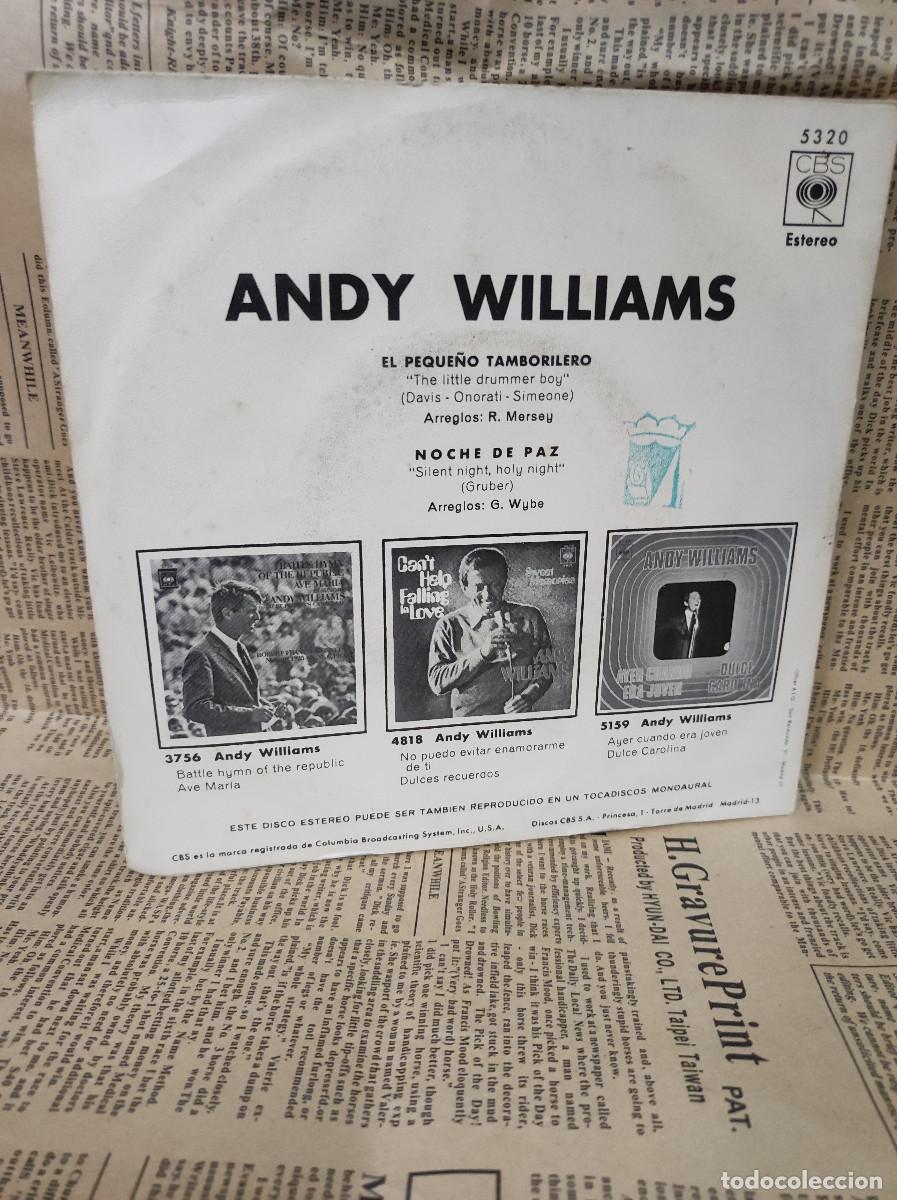 Discos de vinilo: Andy Williams &ndash; El Peque&ntilde;o Tamborilero - Foto 2